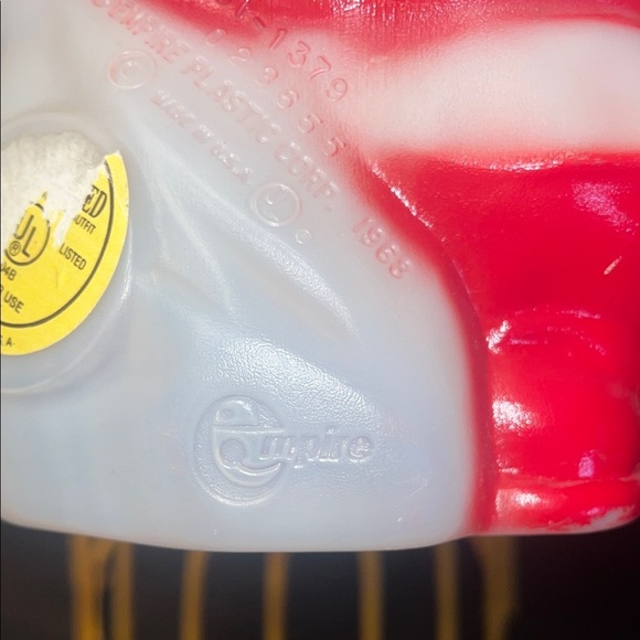 Vintage Christmas 1968 Empire Plastics Santa Blowmold. - Picture 4 of 5